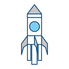 Rocket spaceship symbol