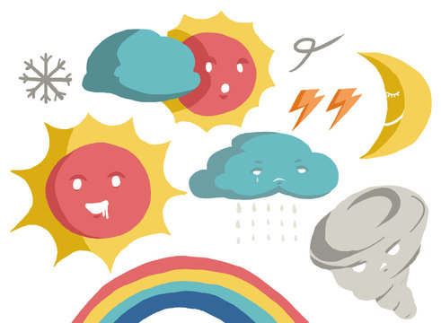 Weather cartoon icon