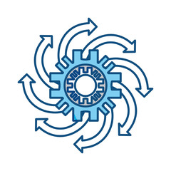 Gear machinery piece