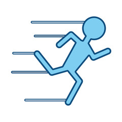 Man running pictogram