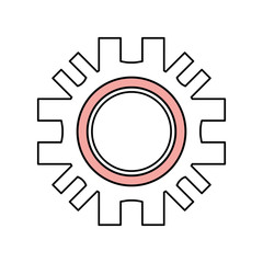 Gear machinery piece