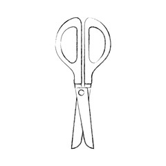 scissor cut isolated icon