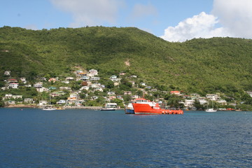 Fototapeta premium ville ile grenadine