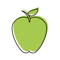 Fototapeta premium apple fruit isolated icon