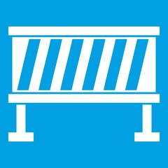 Traffic barrier icon white
