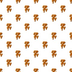 Letter Z from caramel pattern