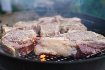 Ribeye Steak. Barbecue.