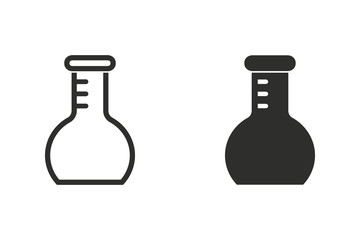 Flask vector icon.