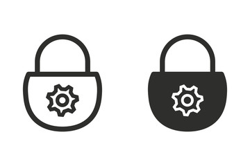 Lock vector icon.