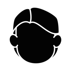 Man faceless cartoon