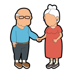 couple of grandparents icon