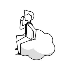 Executive businessman cartoon