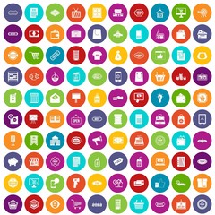 100 sale icons set color