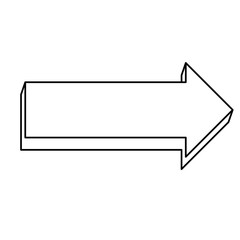 Arrow pointing symbol