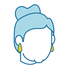 Grandmother faceless cartoon