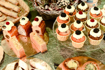 fresh cake on a plate