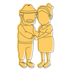 couple of grandparents icon