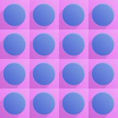 abstract modern texture seamless pattern with 3d blue pins on a pink background