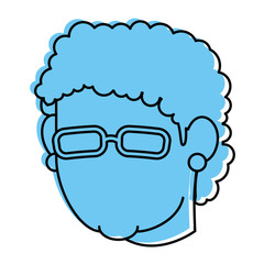 Grandmother faceless cartoon