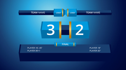 Broadcast Graphic Template for Sports