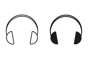 Headphone vector icon.