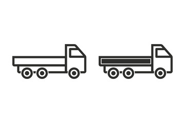 Truck vector icon.