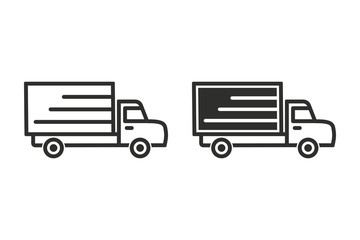 Truck vector icon.