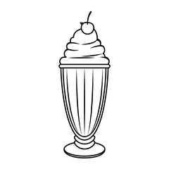 sweet milkshake design