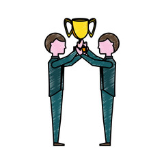 Business teamwork cartoon
