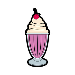 sweet milkshake design