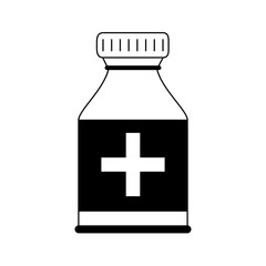 pill bottle healthcare related icon image