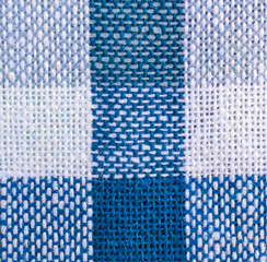 Background of blue and white textile texture
