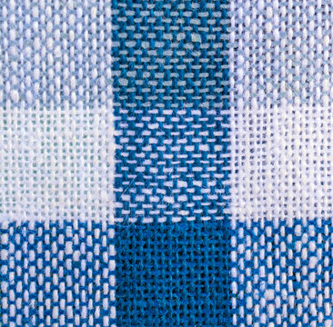 Background of blue and white textile texture