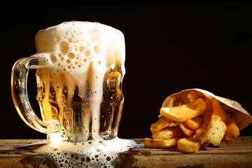 bière et frites