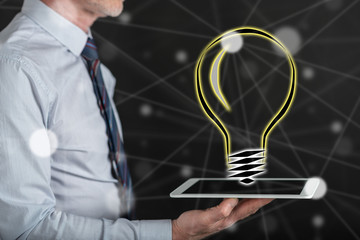 Concept of bright idea