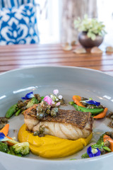 grilled grouper fillet steak