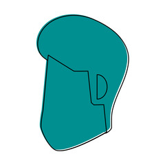 head of man avatar icon image vector illustration design  blue color