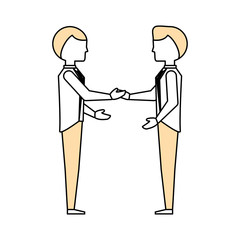 Business teamwork cartoon