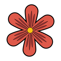 beautiful flower icon