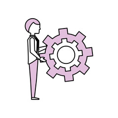 Executive businessman cartoon