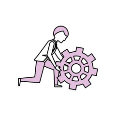 Executive businessman cartoon