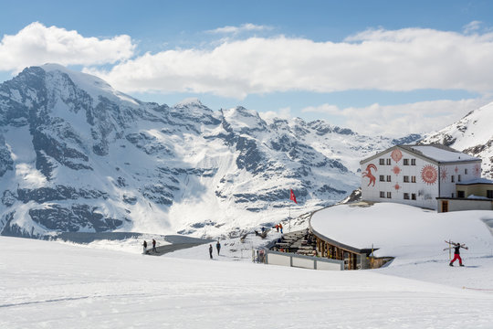 Winter time on Diavolezza, Switzerland