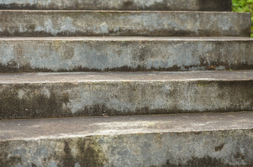 Detail Shot Of stone stairs in city of China.