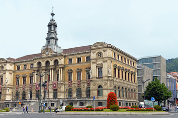 Obraz premium Historisches Rathaus von Bilbao
