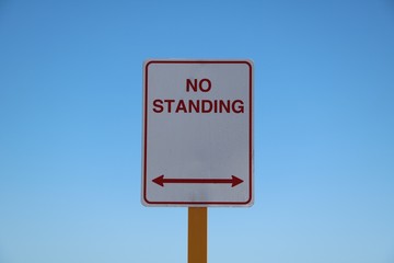 NO STANDING 