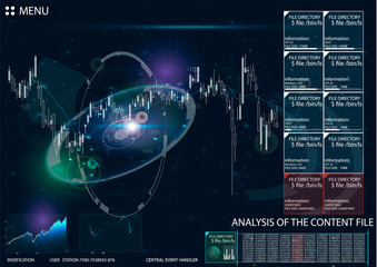 HUD UI for business app. Futuristic user interface HUD and Infographic elements. Abstract virtual graphic touch user interface. UI hud infographic interface screen monitor radar set web elements