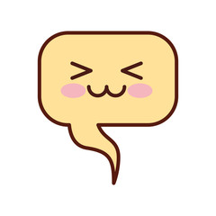 speech bubble kawaii character vector illustration design
