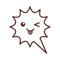 speech bubble kawaii character vector illustration design