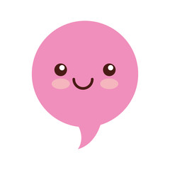 speech bubble kawaii character vector illustration design