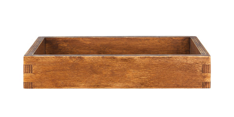 Brown rustic wooden box